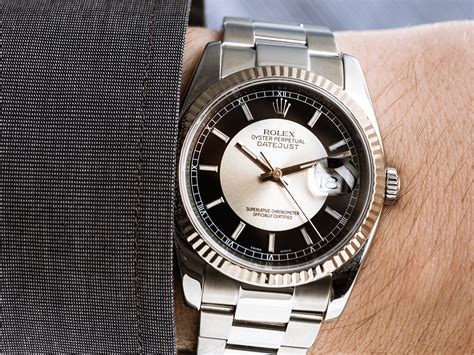 rolex datejust tuxedo dial